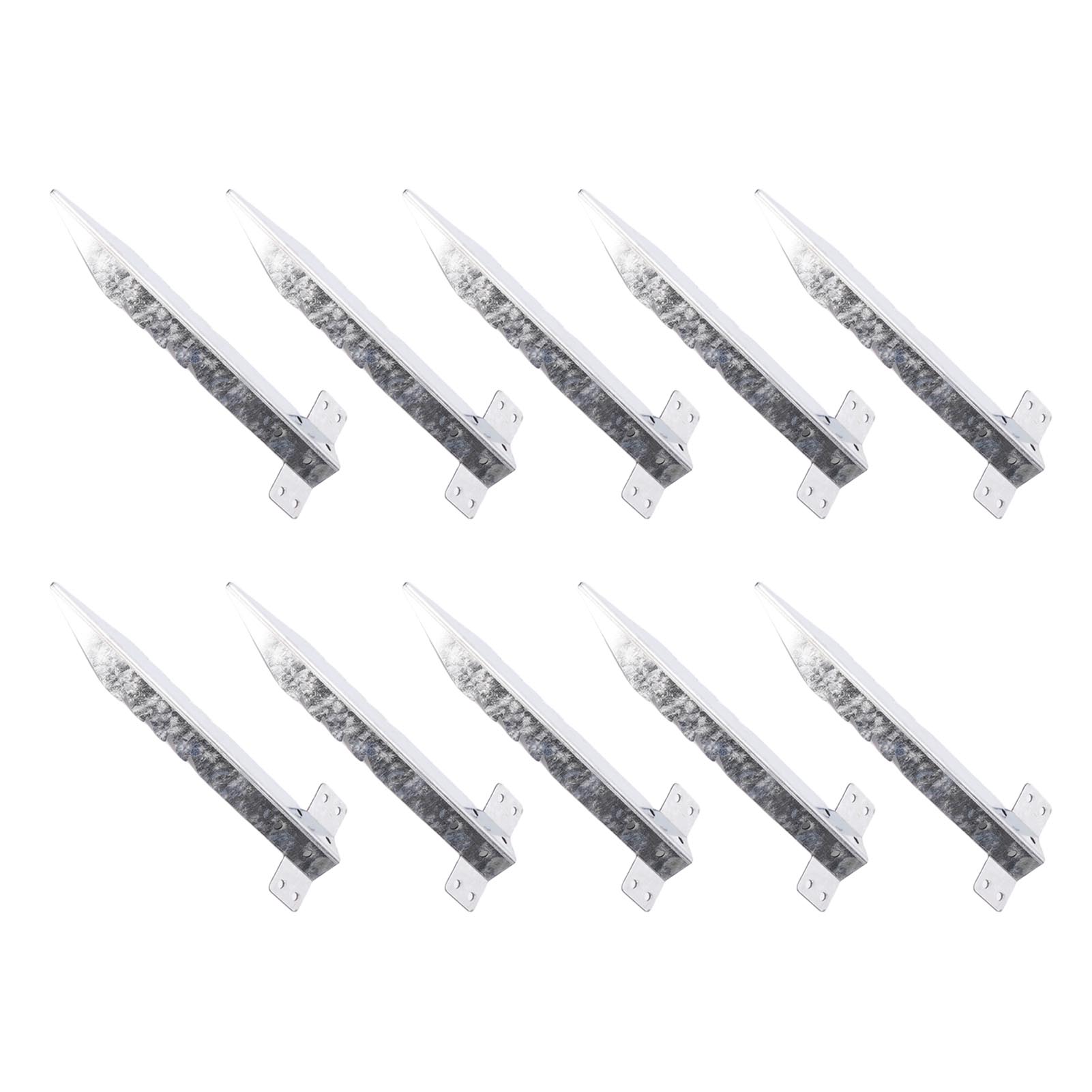 

Упаковка из 10 маленьких кронштейнов для шпал, оцинкованная сталь, садовые деревянные кронштейны для шпал для клумб