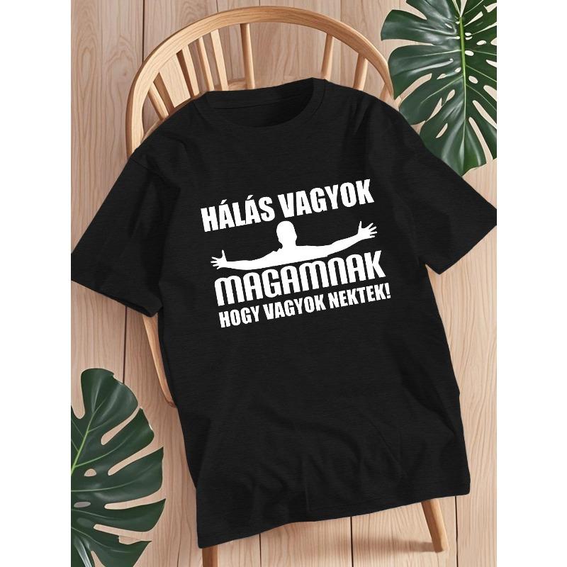 European Size Funny And Engaging Hungarian Slang Men'S Short-Sleeve Summer T-Shirt