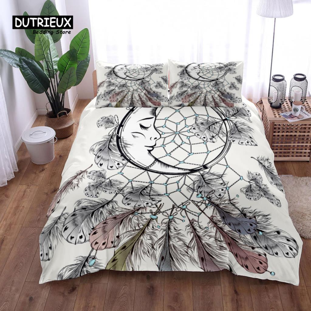 Bettwäsche-Set mit Dinosaurier- und Alphabetmotiven für Kinder, modisches Bettwäsche-Set, weicher, bequemer und atmungsaktiver Bettbezug