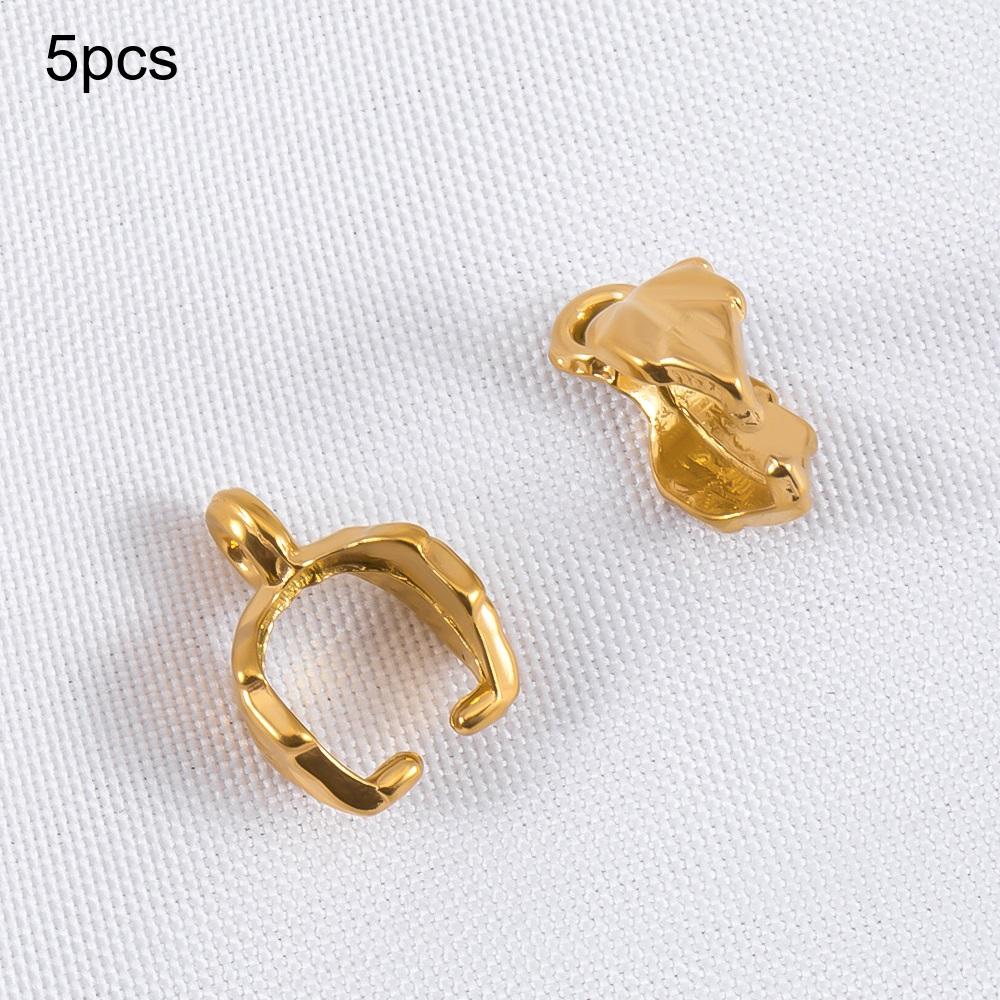 5 Stück 10 Stück Edelstahl-Anhänger-Klemmclip-Verschlusshaken für DIY-Halsketten-Schmuckherstellungsmaterial