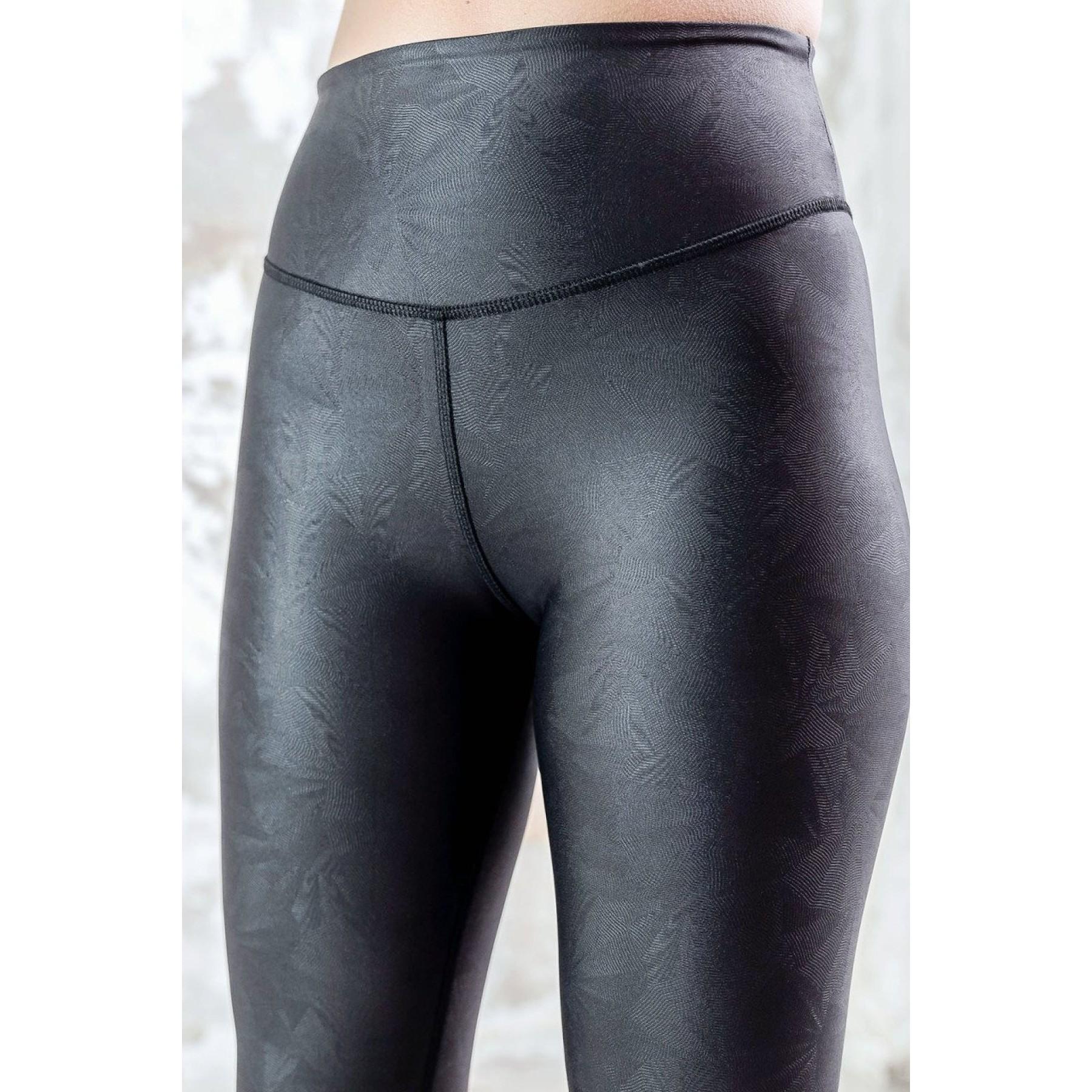 

Чорні спортивні легінси Slim Fit Gathering Leather Look lsm S чорний