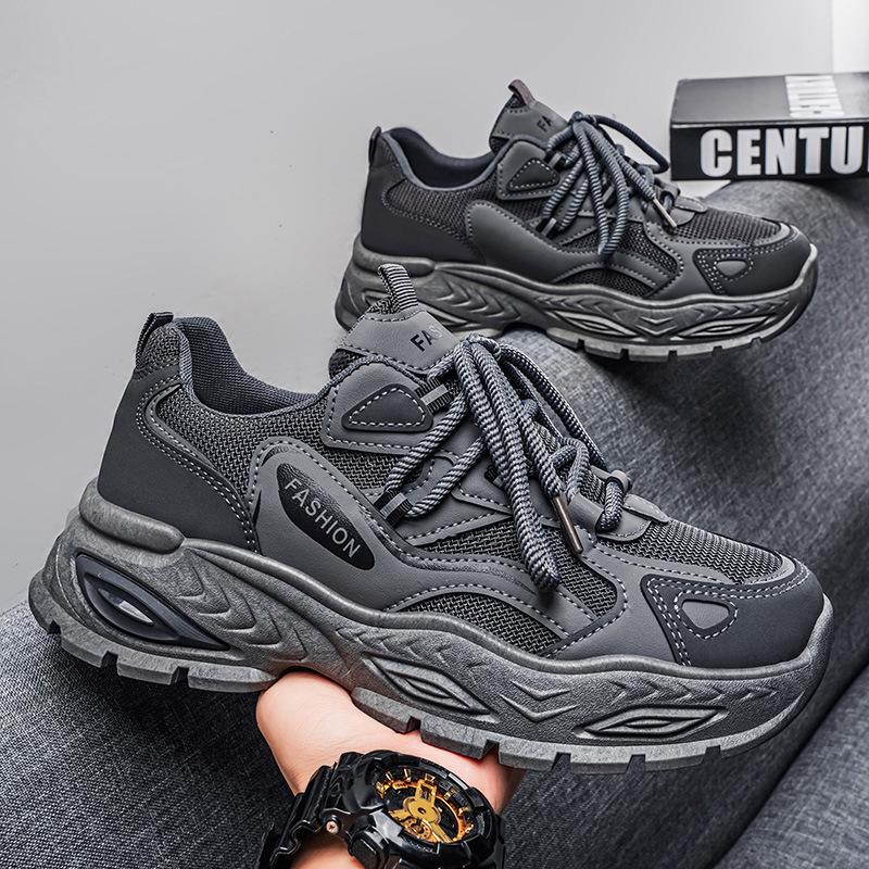 New ModelSummer Dad Shoes Men'S Mesh Breathable Thick-Soled Versatile Sports Shoes Men'S Ins Trend Increases Men