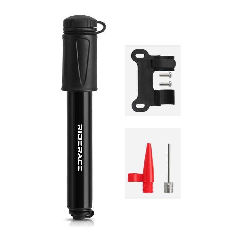 Portable Mini Bike Pump Schrader Presta Valve MTB Road Bicycle Tire Inflator Hand Air Ball Needle Hose Pump Cycling Accessories чёрный