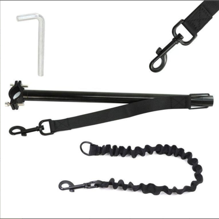 Easy Installation Dog Bike Leash Attachment,Hands Free Dog Bicycle Leash for Riding Exercising,Running Slatmill for Dog Harness Length 46CM