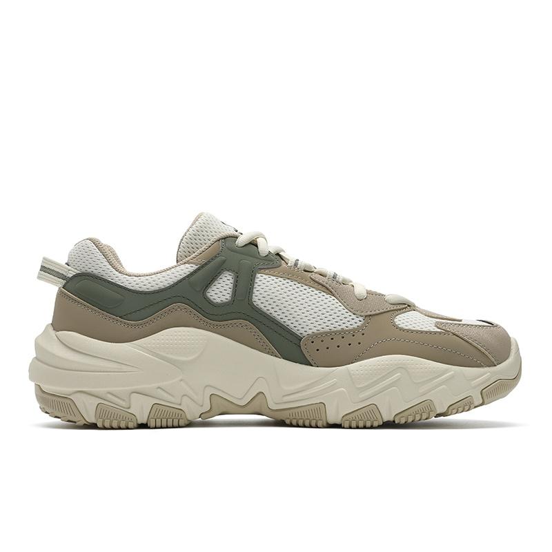 Fila Ravagement 2 S Raider 2S Abrasion Resistant Height Increasing Low Top Chunky Sneakers Men's White Gray F12M522122FWG