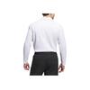 adidas Logo Loose Long Sleeve Polo Shirt Men Tops White JN3037