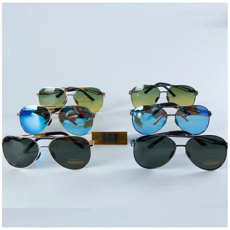 Shunhua Wolf Men's Aviator Sunglasses