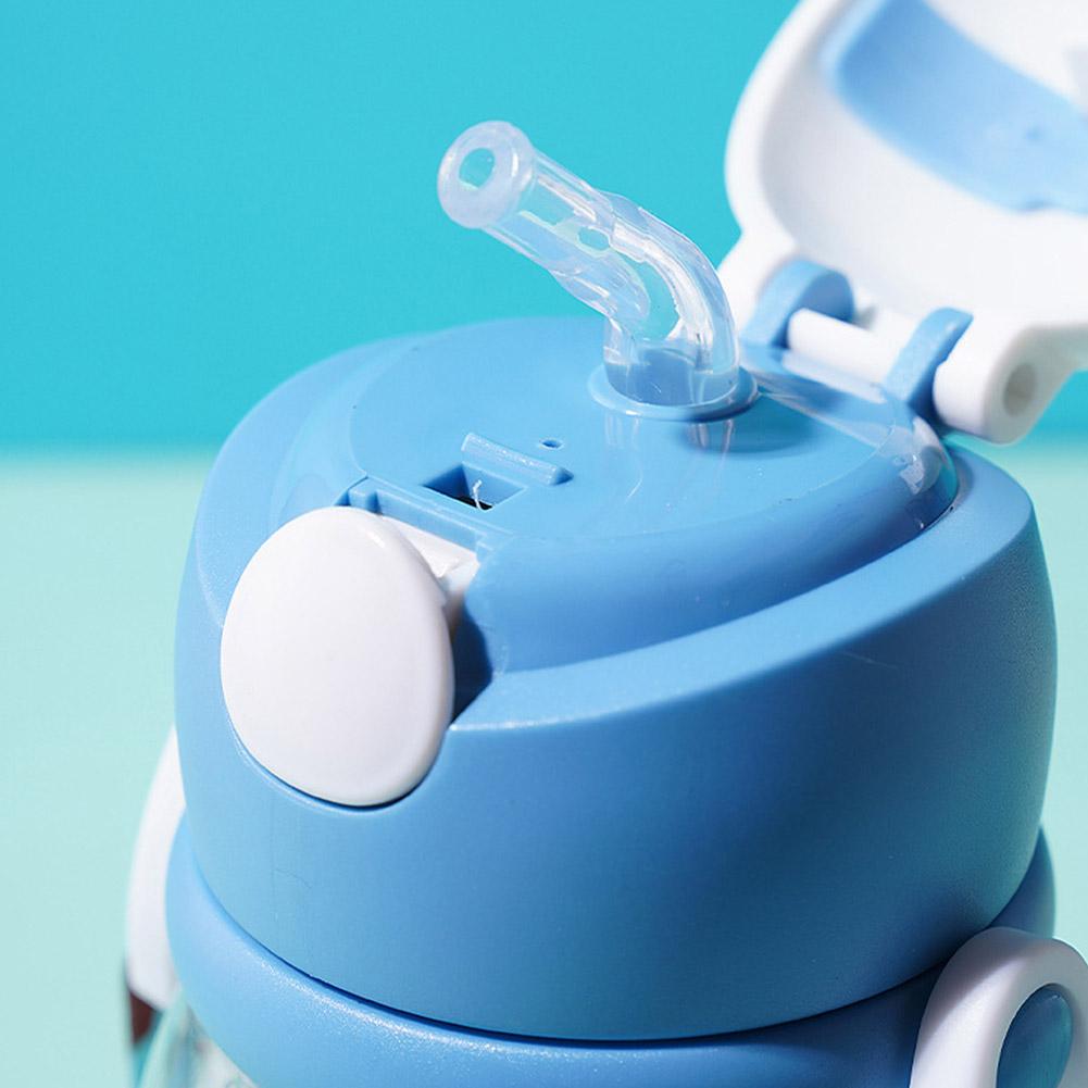 500ml Kids Water Sippy Cup Cute Cartoon Baby Cups With Cup Straws Bottles Leakproof Water Free F0B6