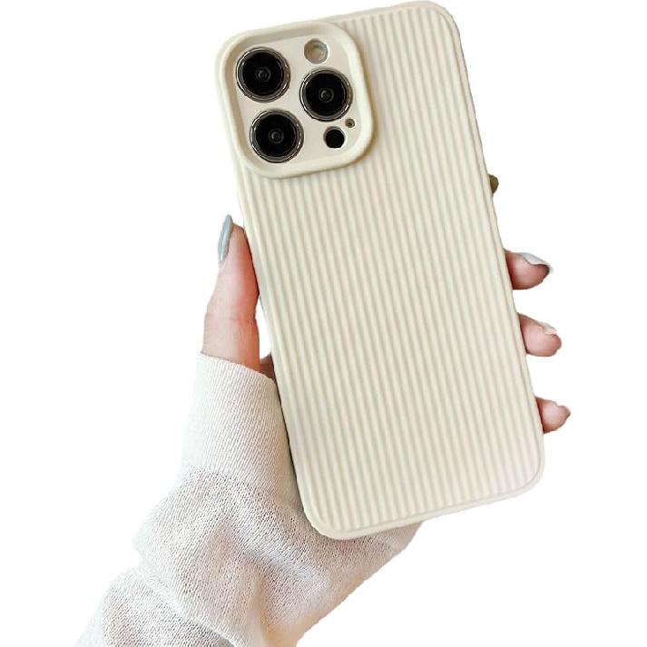 Caseative for iPhone 14 Case,Candy Color Stripe Pattern Compatible with iPhone Case (White,iPhone 14) белый