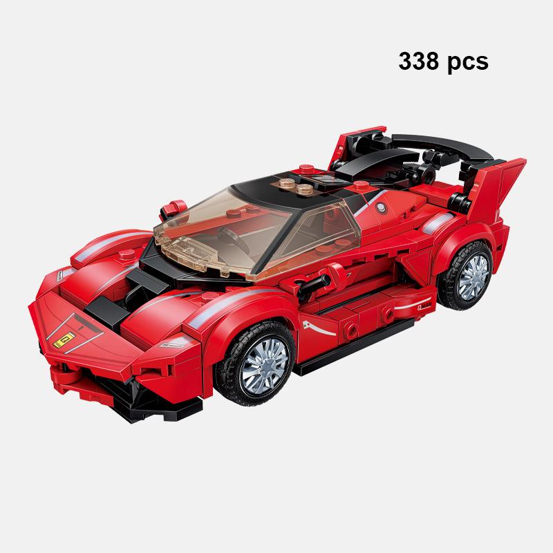 City Technical Car Speed Sports Car Building Blocks Racing Road Moc Brick Vehicle Educational Construction Toys
