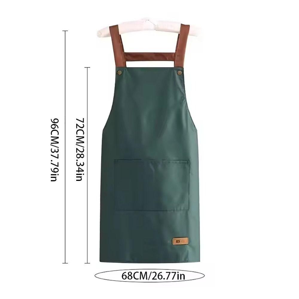 1Pcs with Pockets Kitchen Cooking Apron Waterproof Work Uniform  for Hotel Resturant Coffee Shop