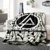 Linkin Park Symbol Flannel Blanket Super Soft Warm Cozy Blanket For Sofa Bed Office Travel Allseason Home Decor Gift