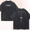 Jujutsu Kaisen Anime Gojo Satoru Graphic Print Tshirt Cotton Women Men Vintage Washed Harajuku Tees Loose Casual Oversized Tops