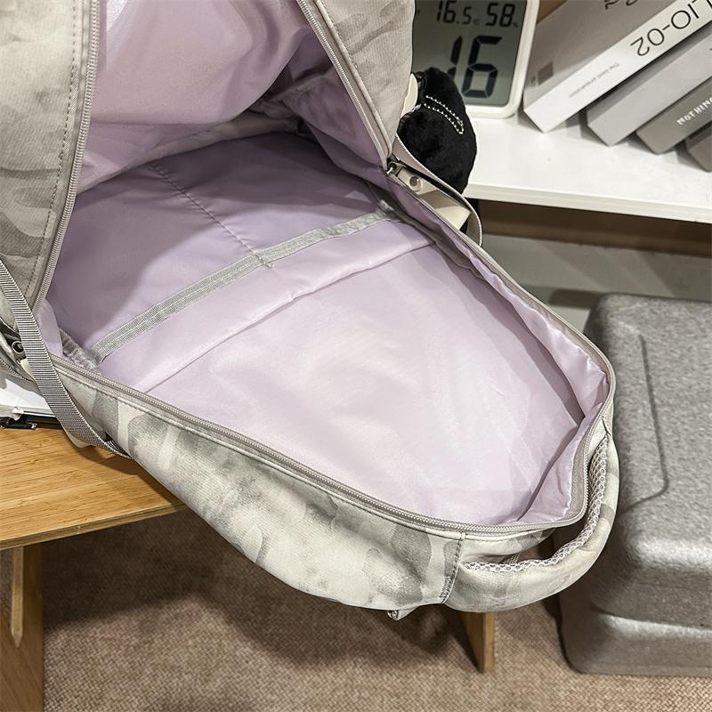 Splashed Ink Printing Backpack for Men & Women – Trendy Lightweight School Bag with Multiple Pockets & Adjustable Straps – Perfect for Daily Use