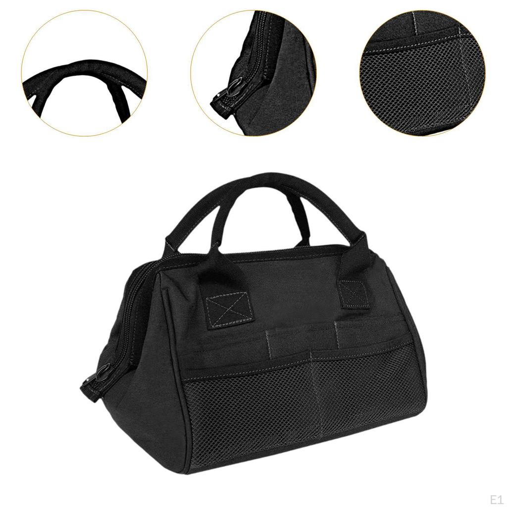 Camping Storage Bag Tote Accessories Organizer Portable Tool Black