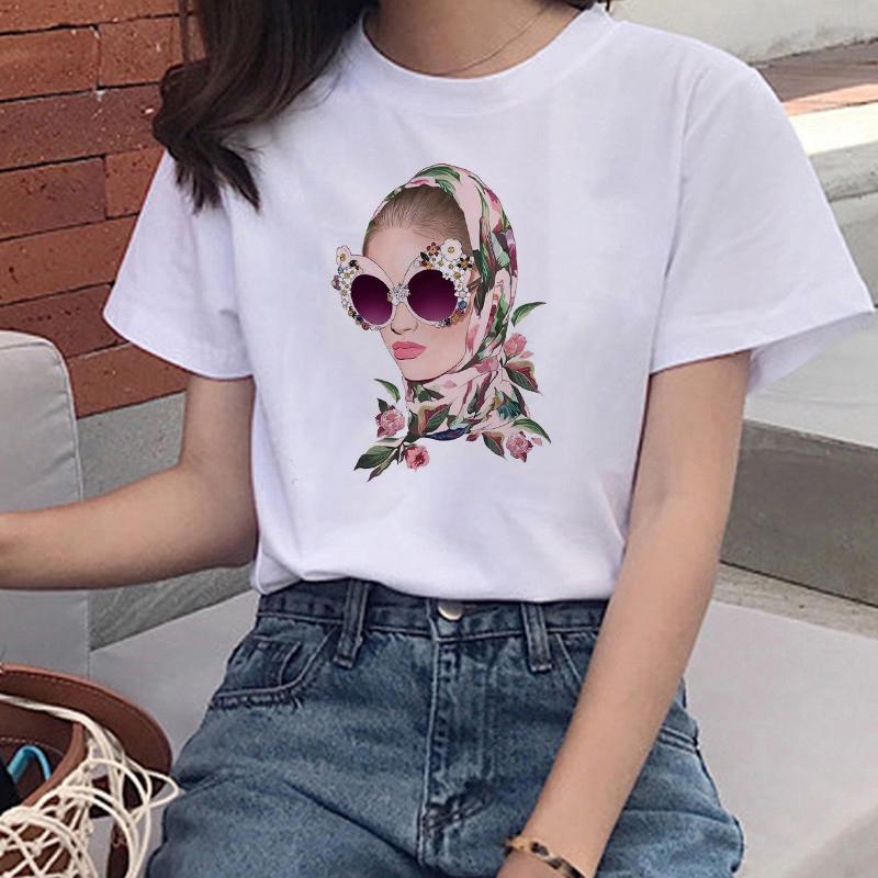 Vintage Paris TShirt Harajuku Women's O 