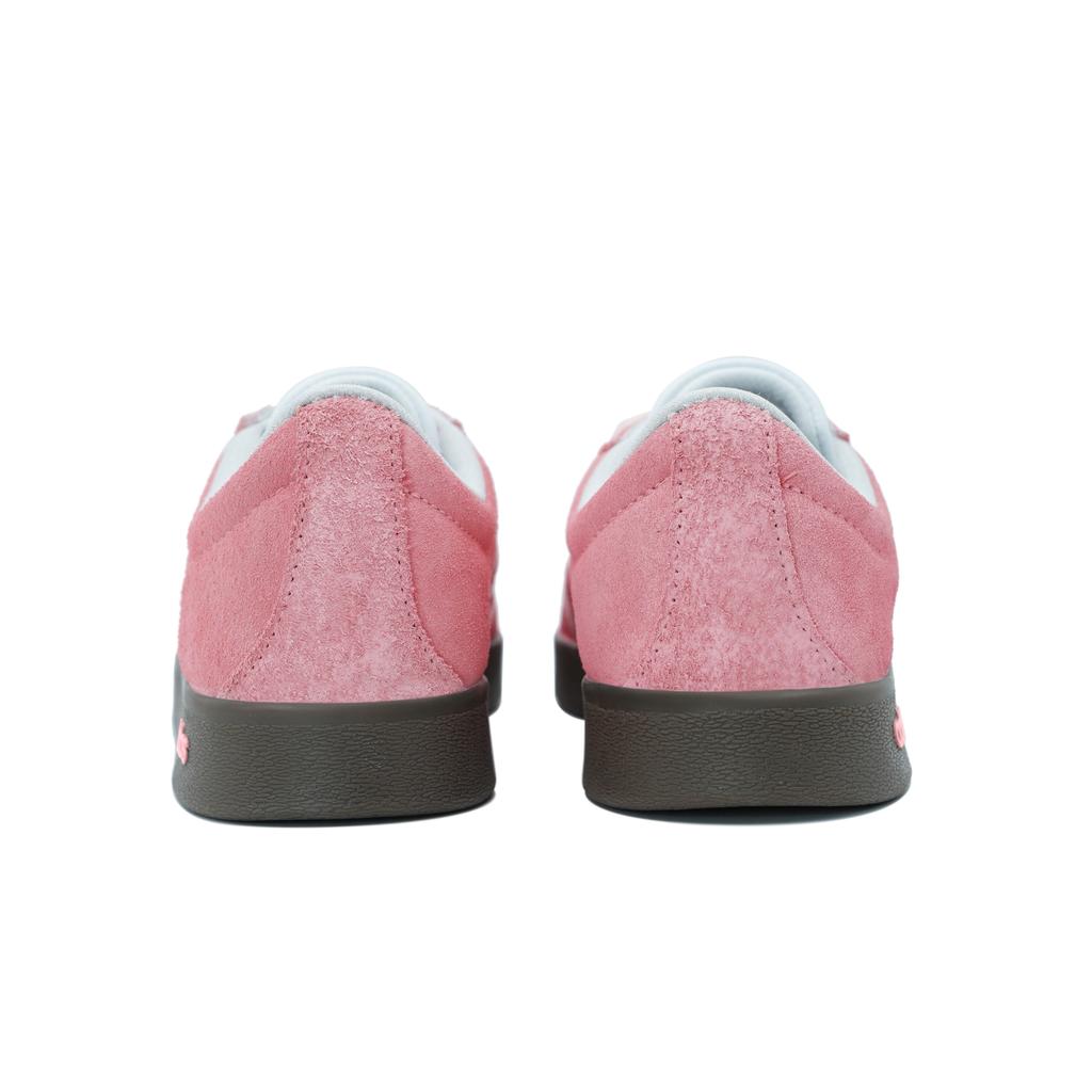 Adidas VL COURT 2.0 Suede Slip Resistant Abrasion Resistant Low top Skateboard Shoes Unisex Pink JS3003(Team837-)