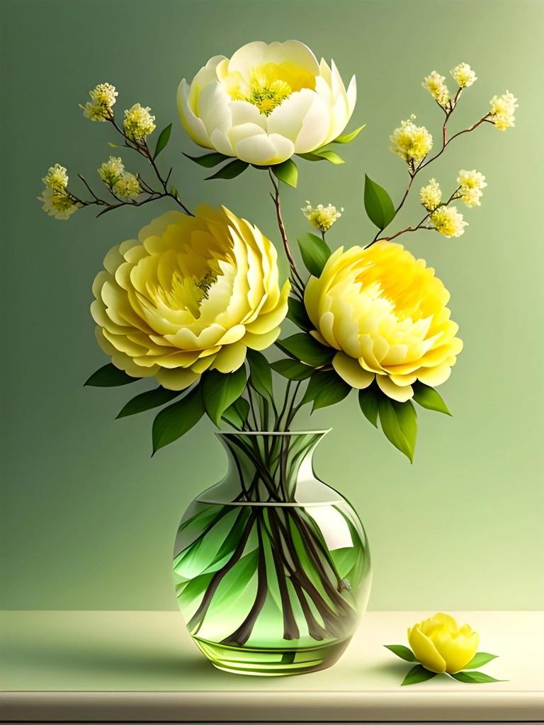 Diamant-Malerei Pfingstrose Blume voller Platz Runde Kamelie Mosaik Vase Bild Strass Stickerei Dekor für Zuhause