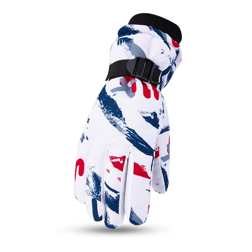 Colorful Winter Ski Gloves for Children (Ages 9-15) - Warm Outdoor Sports Gear