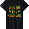 Irish St Patricks Day Shamrock Dibs On The Redhead Ladies Crewneck T Shirt Vintage Washed Slightly Soft Stylish Streetwear