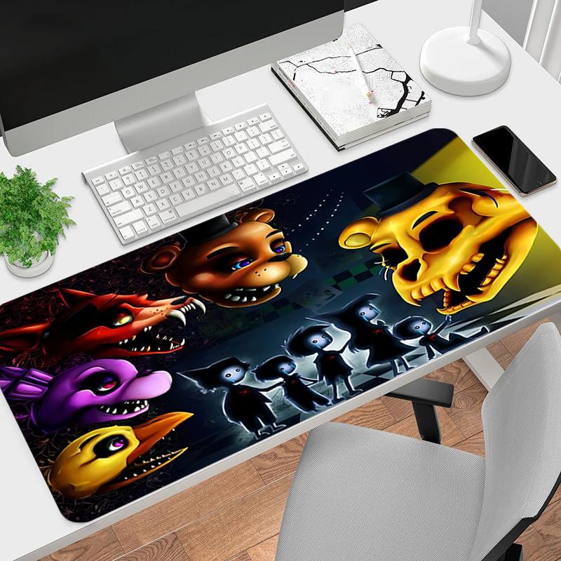 1Pc Five Nights Freddy'S Horror Gaming Mouse Pad Keyboard Desk Mat Non-slip Rubber Lock Edge Waterproof Computer Mousepad for Office Home Decor Y157
