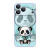 Blauer Mantel Panda Muster Lanyard Hülle Für iPhone 17 Pro Max Weiche Silikonhülle Für iPhone 16 Pro Max Funda iPhone 15 14 13 12 11 16E Air