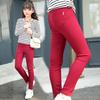2022 Girls' Elastic Pencil Pants, Ages 3-12, Spring/Autumn Skinny Long Pants