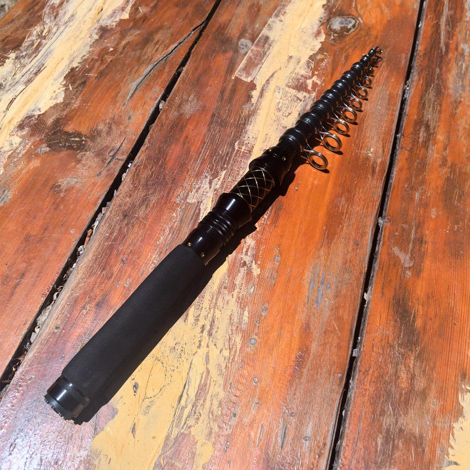 Ultra-compact, Universal High Carbon Fishing Rod for Freshwater & Seawater - Retractable, 28-tone, Long-casting, Ultra-hard.