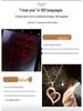 Custom Titanium Steel Couples Bracelets: 'I Love You' in 100 Languages with Photo Projection