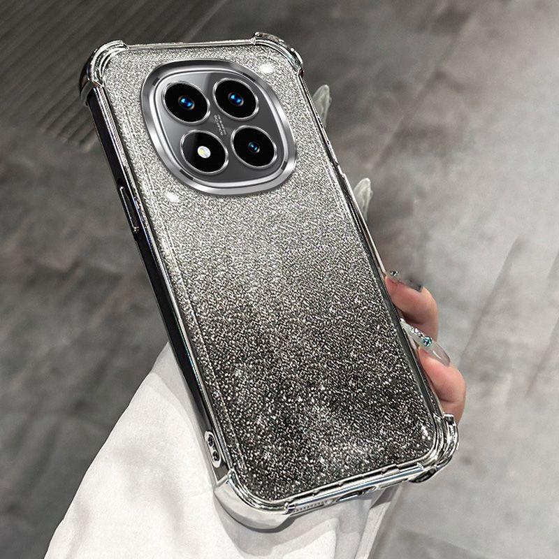 Luxury Glitter Plating Shockproof Phone Case For Xiaomi Redmi Note 14 15 Pro Plus 15 15C 14C 14S 4G 5G Soft Silicone Back Cover