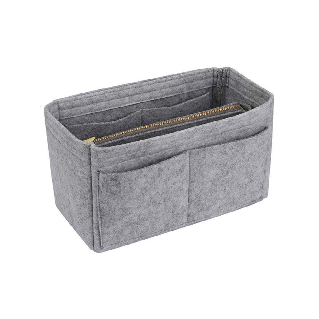Insert Bag Zipper Multi Pocket Handbag Purse Organizer Holder Makeup Travel
