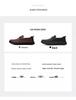 Men's Wide Fit Genuine Leather Slip-On Business Casual Shoes, Soft Sole, Large Sizes 45-46