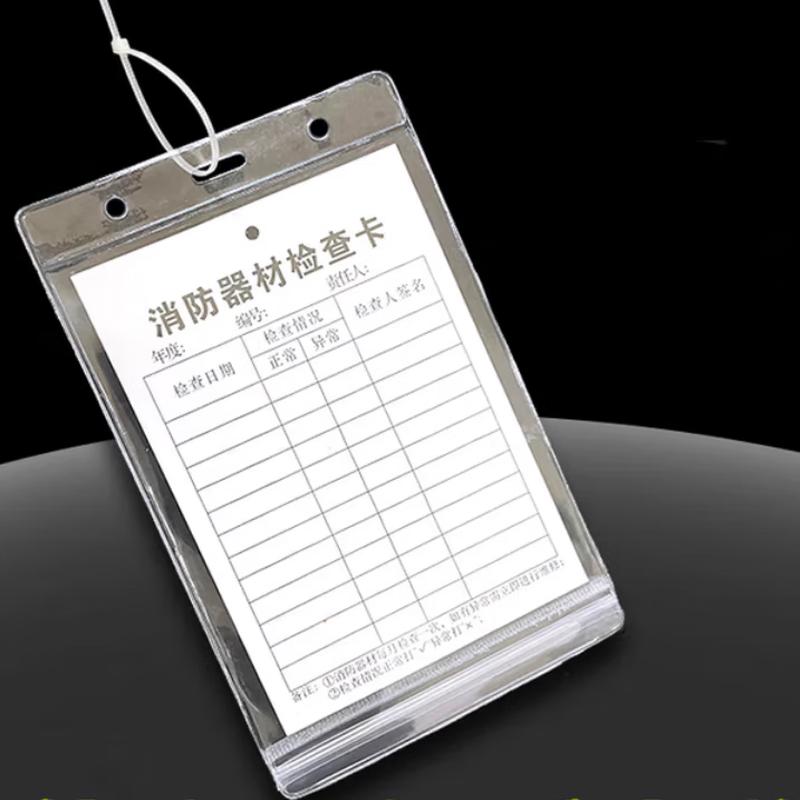 Fire Extinguisher Inspection Record Card Kit