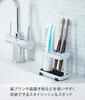 Yamazaki Tower Toothbrush W11 x D5 x Bathroom 6802 Stand, White, Approx. H8cm, Dimensions