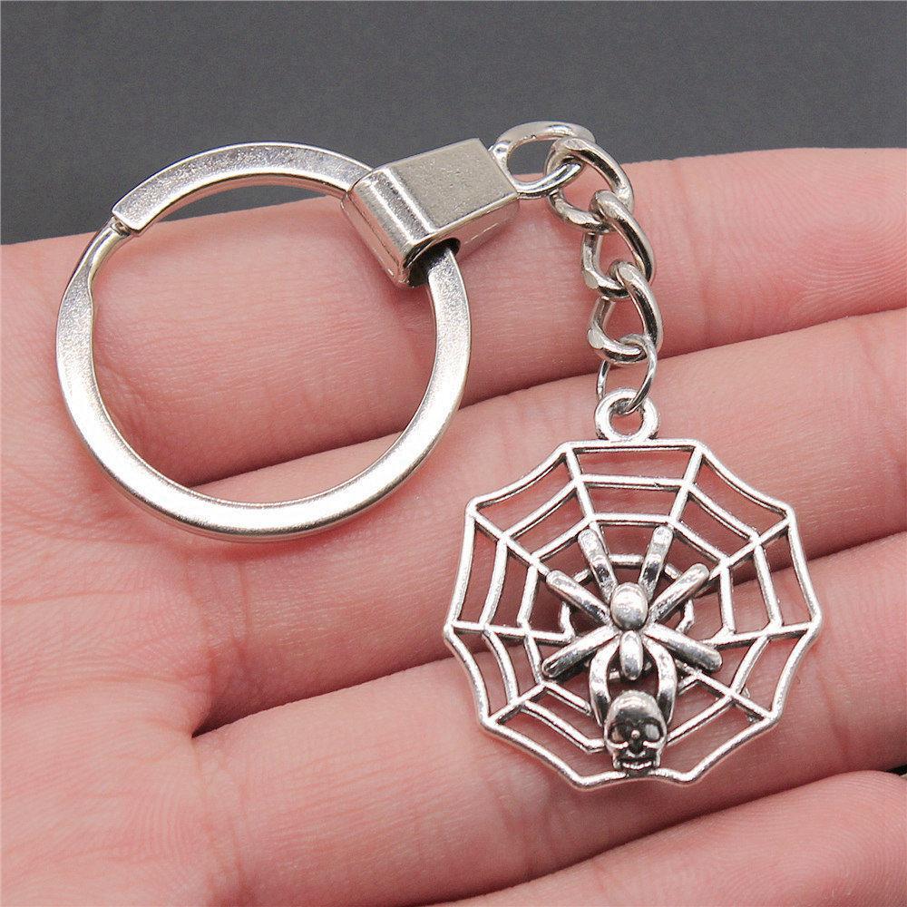 30mm Keychains Bat Cross Skull Vintage Jewelry Supplies QY006