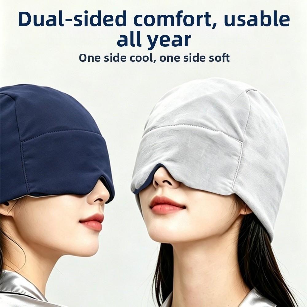2IN1 Microgravity Deep Sleep Cap Air Conditioning Blackout Sleep Mask Sleep Eye Mask Indoor