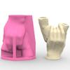 Creative Hand in Hand Designs Silicone Mould Silicone Texture Perfect for Epoxy Resin Planter Concrete Casting Home Decors