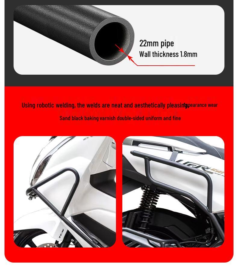 Haojue UFR150 Anti-collision Scooter Bumper Bars - Front & Rear Protection