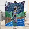 African Style Blanket Warmthful Decor Perfect for Sofa Bed Bedding All-Season Use Playful Design Gifts For Family Or Friends