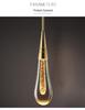 Modern Minimalist Crystal Water Drop Spiral Staircase Chandelier for Bedroom and Restaurant