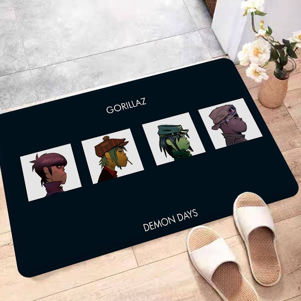 Virtual Band G-Gorillaz Floor Mat INS Style Soft Bedroom Floor House Laundry Room Mat Anti-skid Household Carpets