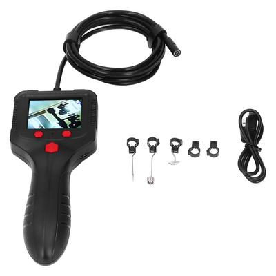 Handheld Endoscope 2.4in HD IPS LCD Screen Waterproof Lens Flexible Cable Portable Pipe Inspection Camera with Light 5V