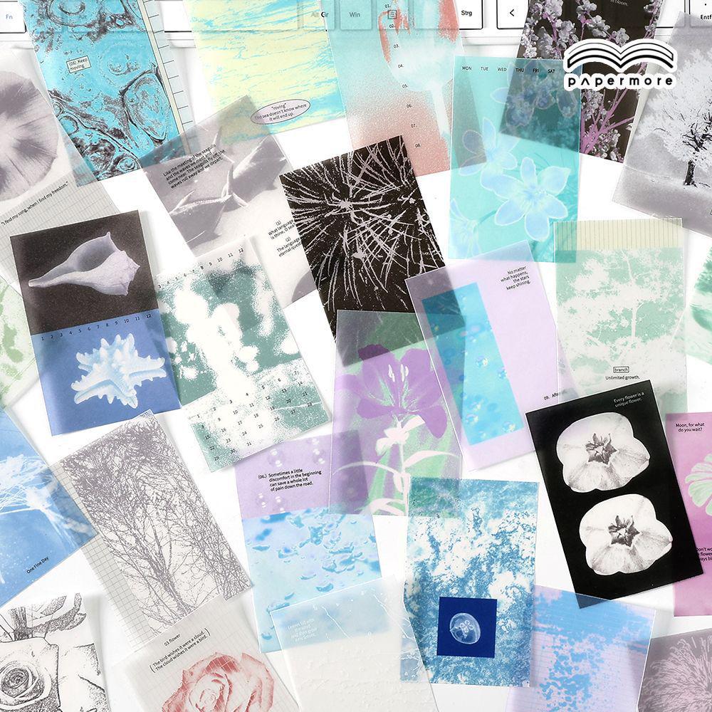 PaperMore Slow Heat Season Series: Sulfuric Acid Paper Pack for Journal Decoration - Simple Ins Basic Style.