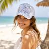 Turtle Whale Jellyfish Pattern Cap Ocean Creatures Baseball Cap, Adjustable Sun Hat with Sea Back Buckle Animal Patterns, Trucker for Men And