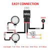 LED Light Bar Wiring Harness Kit, 480W, 2 Wires 18AWG, LED Wiring Harness with 12V 40A Relay and Waterproof Control  , Large Load 2