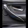 2x Carbon Fiber Car Inner Door Handle Sleeve Cover Trim For BMW 3 Series F30 F34