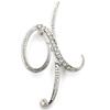 Trendy 26-Letter Rhinestone Brooch Pin - Fashion Accessory for Clothing & Bags