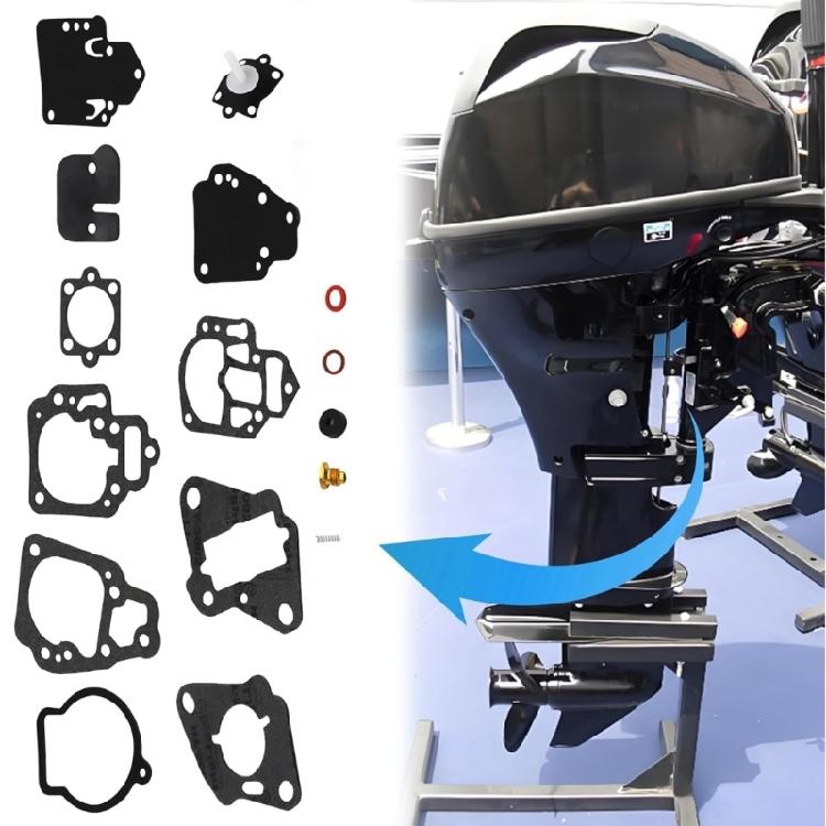 Professional Marine Carburetor Rebuild Set For 6 25HP Engines Direct Fit Installation Components