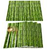 4 Pcs Placemat Brown Bamboo Pattern Table Mat For Dining Table Kitchen Accessories Coffee Tea Coaster