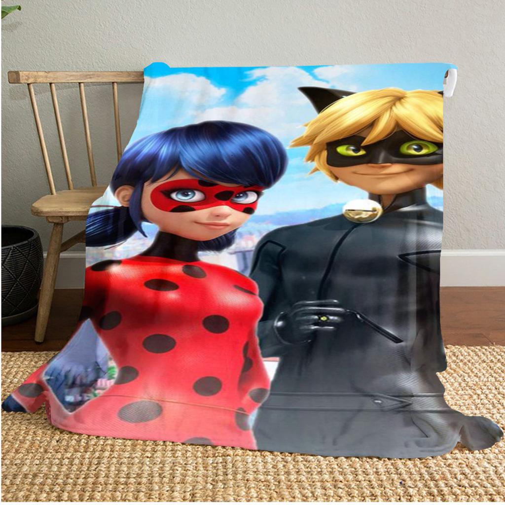 Miraculous Plush Blanket Soft Comfortable All Seasons Perfect Sofa Office Naps Outdoor Travel Makes Great Gift
